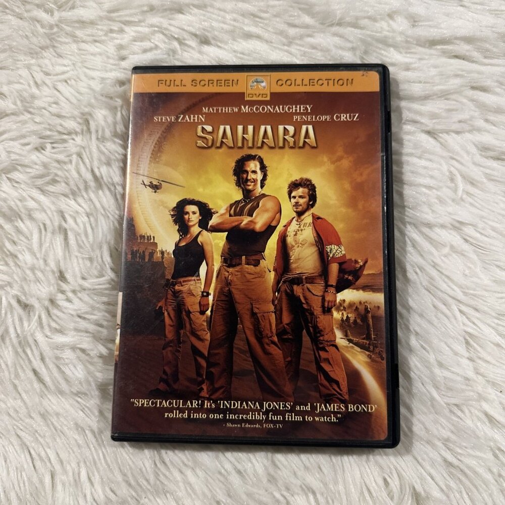 Sahara DVD tested Mathew McConaughey Action Adventure rated PG-13